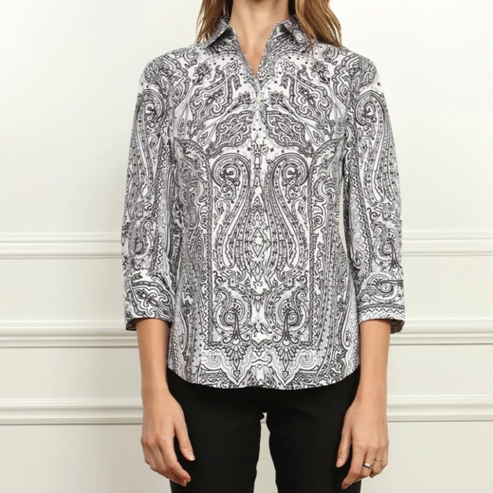 Hinson Wu Diane button down shirt. NWOT .Retail 212